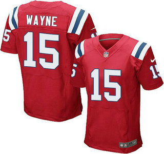 Men's New England Patriots #15 Reggie Wayne Red Alternate NFL Nike Elite Jersey