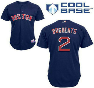 Men's Boston Red Sox #2 Xander Bogaerts Alternate Navy Blue MLB Cool Base Jersey