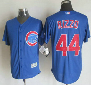 Men's Chicago Cubs #44 Anthony Rizzo Alternate Blue 2015 MLB Cool Base Jersey