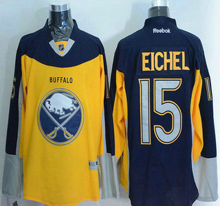 Men's Buffalo Sabres #15 Jack Eichel Reebok Gold Alternate Premier Jersey