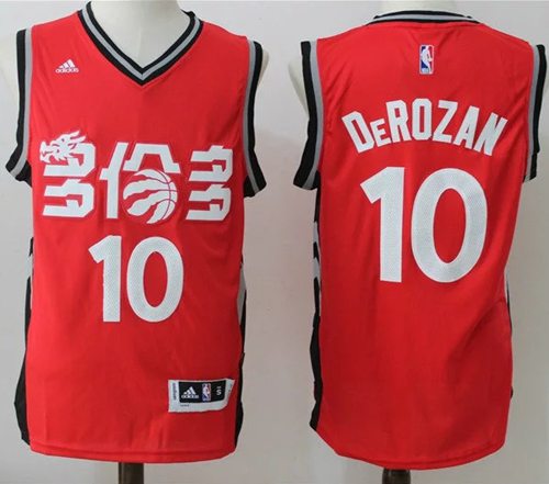 Men's Toronto Raptors #10 DeMar DeRozan Red Chinese Stitched 2017 NBA Revolution 30 Swingman Jersey