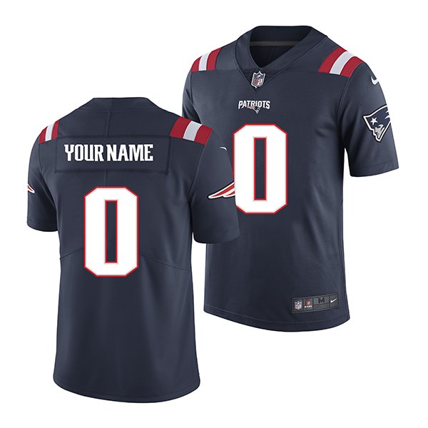 Men's New England Patriots Custom Navy Blue 2016 Color Rush Stitched NFL Nike Limited Jersey