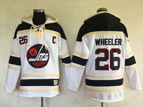 Men's Winnipeg Jets #26 Blake Wheeler White 2017 Winter Classic Stitched NHL Old Time Hockey Hoodie
