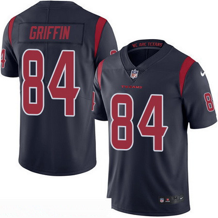 Men's Houston Texans #84 Ryan Griffin Navy Blue 2016 Color Rush Stitched NFL Nike Limited Jersey
