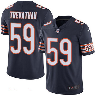 Men's Chicago Bears #59 Danny Trevathan Navy Blue 2016 Color Rush Stitched NFL Nike Limited Jersey