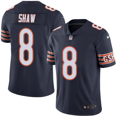 Men's Chicago Bears #8 Connor Shaw Navy Blue 2016 Color Rush Stitched NFL Nike Limited Jersey