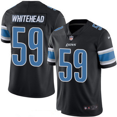 Men's Detroit Lions #59 Tahir Whitehead Black 2016 Color Rush Stitched NFL Nike Limited Jersey
