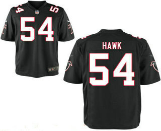 Men's Atlanta Falcons #54 A. J. Hawk Black Alternate Stitched NFL Nike Elite Jersey