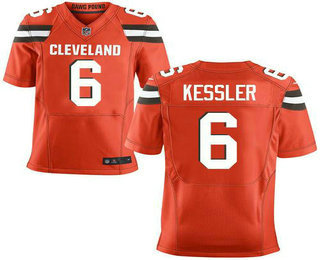 Men's Cleveland Browns #6 Cody Kessler Orange Alternate Stitched NFL New Elite Jersey