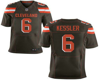 Men's Cleveland Browns #6 Cody Kessler Brown Team Color Stitched NFL New Elite Jersey