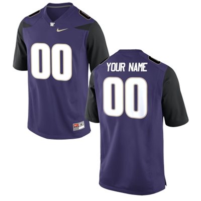 Mens Washington Huskies Custom Replica Football Jersey - 2015 Purple