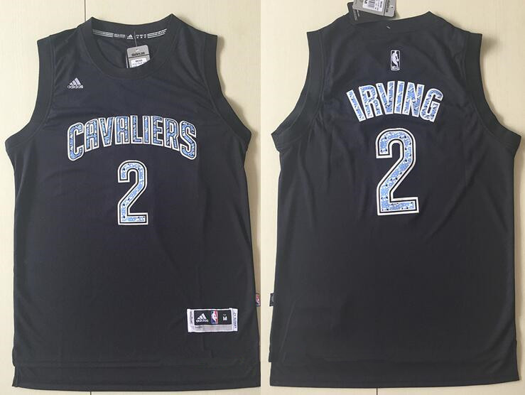 Men's Cleveland Cavaliers #2 Kyrie Irving Black Diamond Stitched NBA Adidas Revolution 30 Swingman Jersey