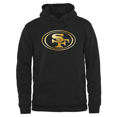 NFL San Francisco 49ers Men's Pro Line Black Gold Collection Pullover Hoodies Hoody