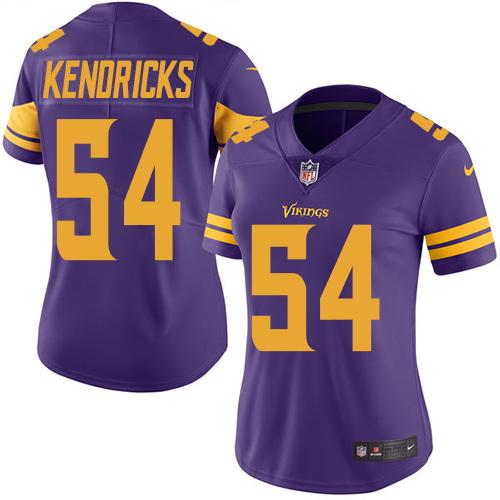 Nike Vikings #54 Eric Kendricks Purple Women's Stitched NFL Limited Rush Jersey