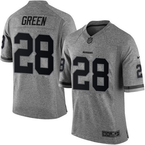 Nike Redskins #28 Darrell Green Gray Men's Stitched NFL Limited Gridiron Gray Jersey