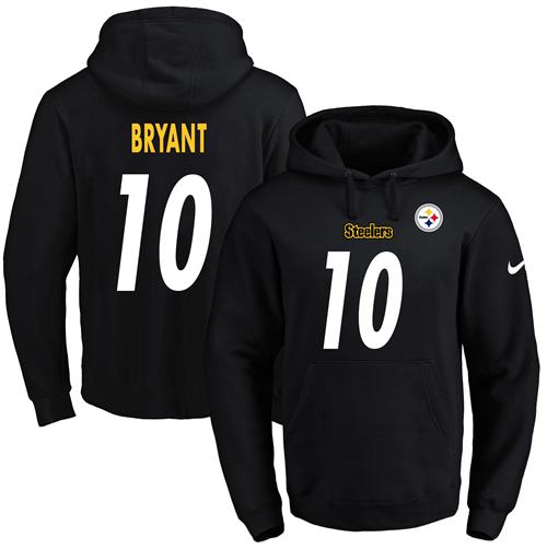 Nike Steelers #10 Martavis Bryant Black Name & Number Pullover NFL Hoodie