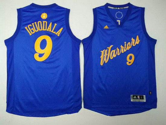 Men's Golden State Warriors #9 Andre Iguodala Blue Stitched NBA Adidas Revolution 30 Swingman Jersey