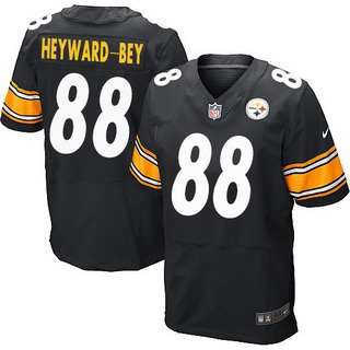 Men's Pittsburgh Steelers #88 Darrius Heyward-Bey Black Team Color NFL Nike Elite Jersey