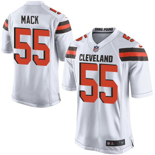 Men's Cleveland Browns #55 Alex Mack 2015 Nike White Elite Jersey