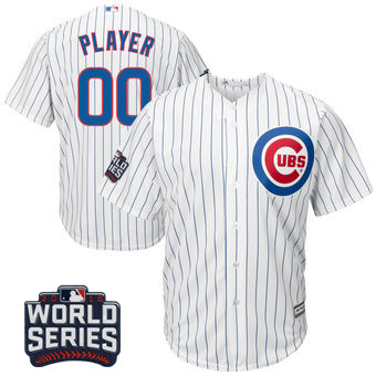 Youth Chicago Cubs Majestic Royal 2016 World Series Bound Alternate Custom Cool Base Team Jersey