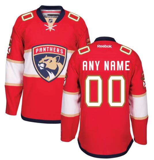 Men's Florida Panthers Reebok Red Home Premier Custom Jersey