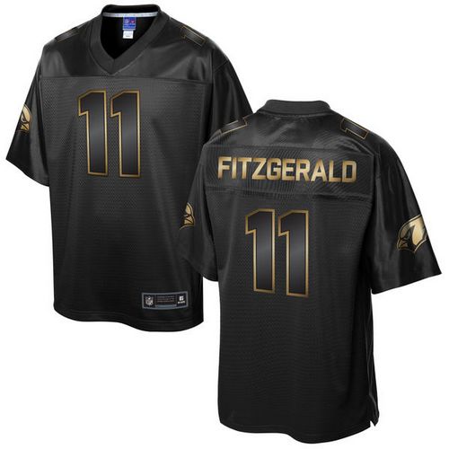 Nike Cardinals #11 Larry Fitzgerald Pro Line Black Gold Collection Men's Stitched NFL Game Jersey