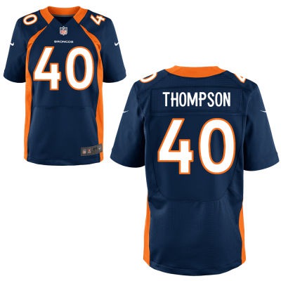Men's Denver Broncos #40 Juwan Thompson Navy Blue Alternate NFL Nike Elite Jersey