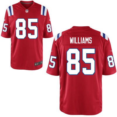 Men's New England Patriots #85 Michael Williams Red Alternate NFL Nike Elite Jersey