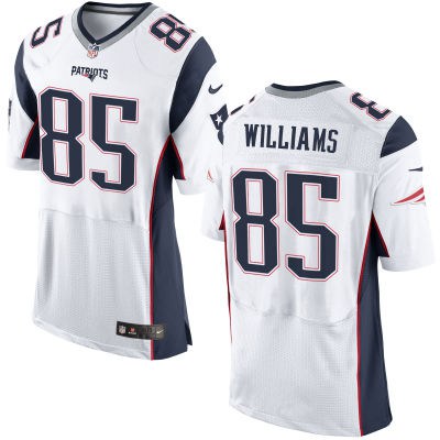 Men's New England Patriots #85 Michael Williams White Road NFL Nike Elite Jersey