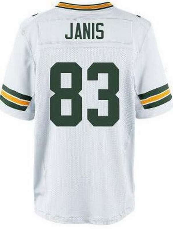 Men's Green Bay Packers #83 Jeff Janis White Road NFL Nike Elite Jersey