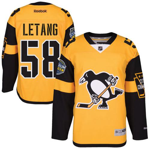 Penguins #58 Kris Letang Black 2017 Stadium Series Stitched NHL Jersey
