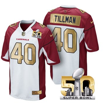 Pre Order Arizona Cardinals Jersey 40 Pat Tillman White Super Bowl 50 Limited Jerseys