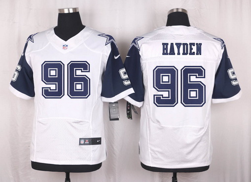 Men's Dallas Cowboys #96 Nick Hayden Nike White Color Rush 2015 NFL Elite Jersey
