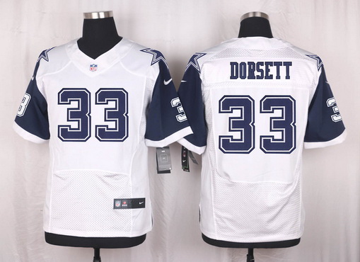 Men's Dallas Cowboys #33 Tony Dorsett Nike White Color Rush 2015 NFL Elite Jersey