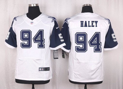 Men's Dallas Cowboys #94 Charles Haley Nike White Color Rush 2015 NFL Elite Jersey