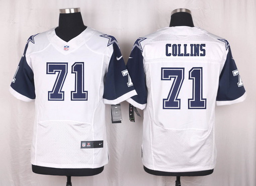 Men's Dallas Cowboys #71 La'el Collins Nike White Color Rush 2015 NFL Elite Jersey
