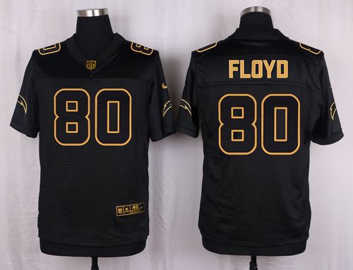 Nike Chargers #80 Malcom Floyd Black Men's Stitched NFL Elite Pro Line Gold Collection Jersey