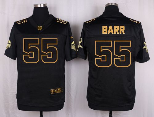 Nike Vikings #55 Anthony Barr Black Men's Stitched NFL Elite Pro Line Gold Collection Jersey