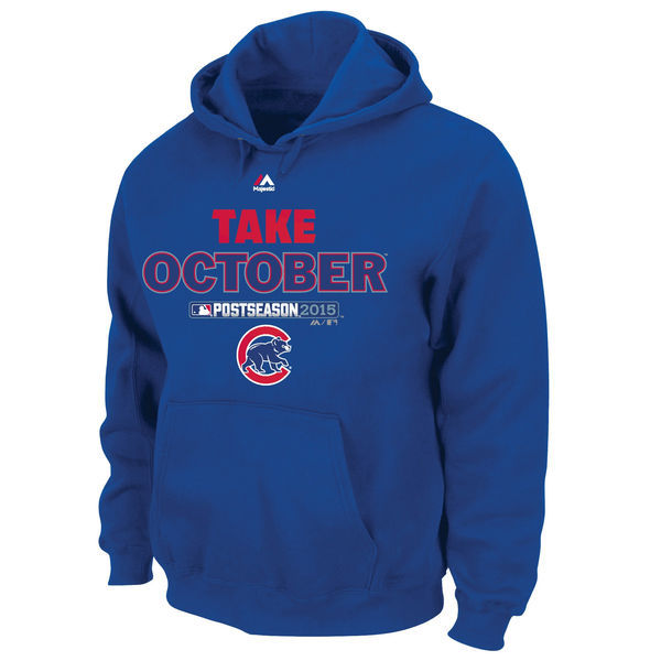 Chicago Cubs Royal Men's Pullover Hoodie3