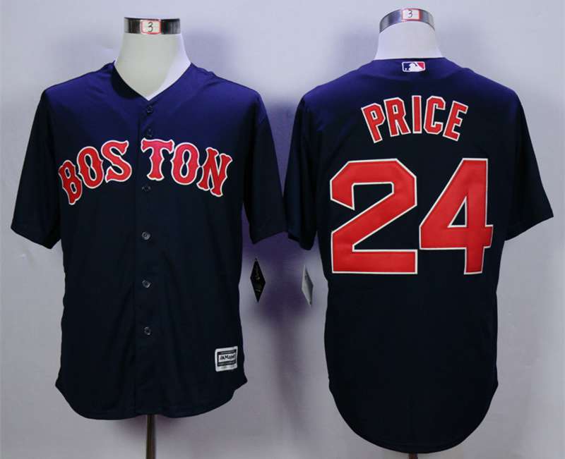 Men's Boston Red Sox #24 David Price Blue New Cool Base Jersey