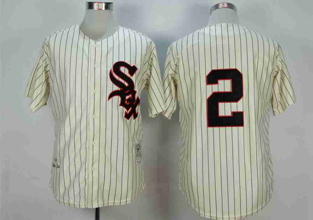 Men's Chicago White Sox #2 Nellie Fox Cream 1959 Throwback Jersey