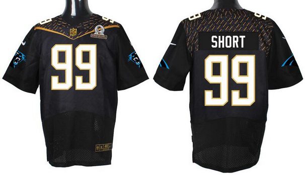 Men's Carolina Panthers #99 Kawann Short Black 2016 Pro Bowl Nike Elite Jersey