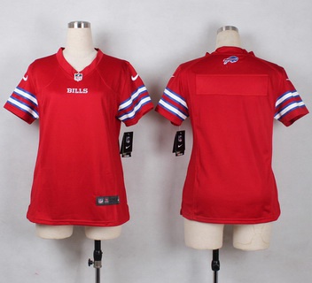 Women's Buffalo Bills Blank Red 2015 NFL Nike Game Jersey