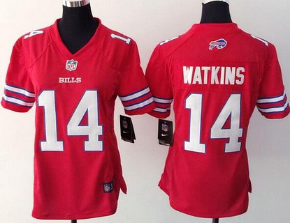 Women's Buffalo Bills #14 Sammy Watkins Nike Red Color Rush 2015 NFL Game Jersey