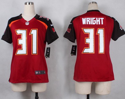 Women's Tampa Bay Buccaneers #31 Major Wright Red Team Color NFL Nike Game Jersey