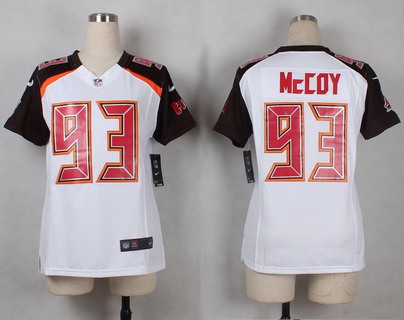 Women's Tampa Bay Buccaneers #93 Gerald McCoy White Road NFL Nike Game Jersey
