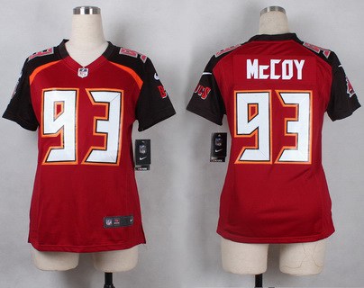 Women's Tampa Bay Buccaneers #93 Gerald McCoy Red Team Color NFL Nike Game Jersey