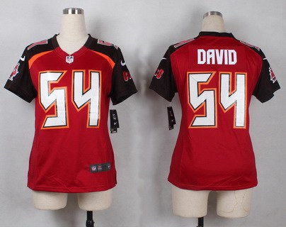Women's Tampa Bay Buccaneers #54 Lavonte David Red Team Color NFL Nike Game Jersey