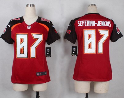 Women's Tampa Bay Buccaneers #87 Austin Seferian-Jenkins Red Team Color NFL Nike Game Jersey