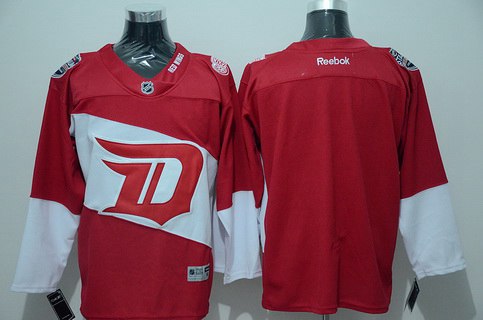 Detroit Red Wings Blank Reebok Red 2016 Stadium Series Team Premier Jersey